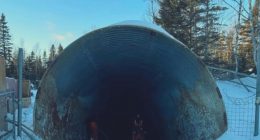 Accessing the decline to the historic Chester mine in the Bathurst mining camp